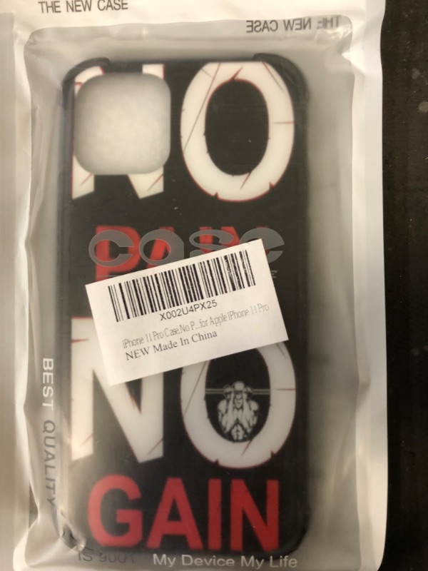 Photo 2 of No Pain No Gain iPhone 11 Pro Max phone case.