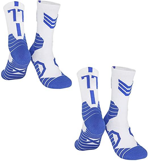 Photo 1 of 2 Pairs Basketball Sport Socks for Men & Women Socks with Ankle Protection
