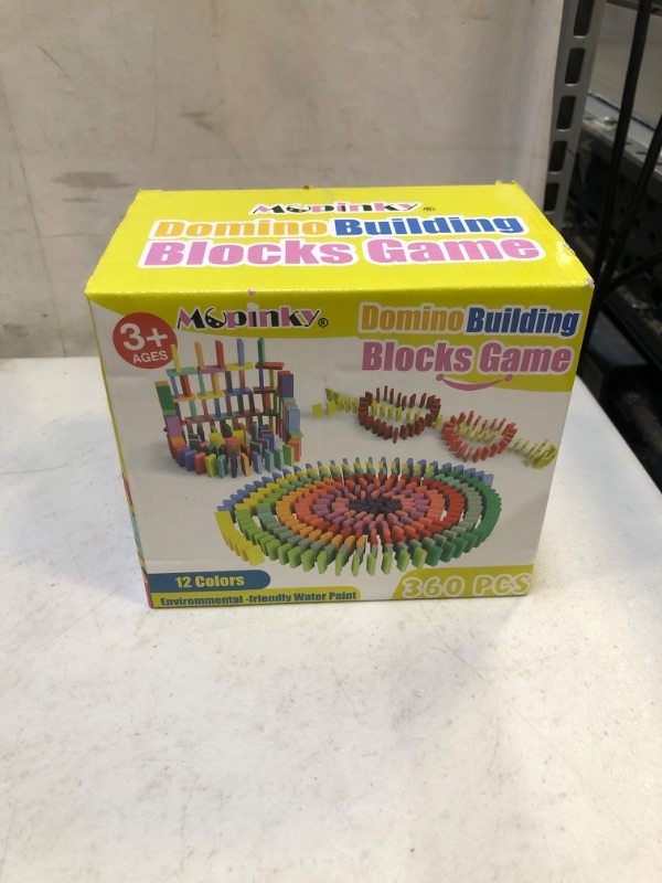 Photo 1 of domino building blocks game 