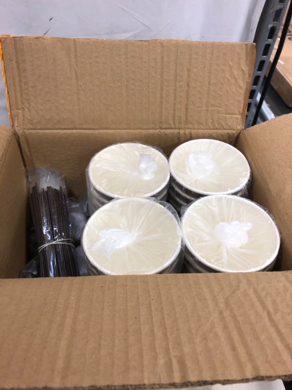 Photo 2 of ?12 Oz 80 Park?Coffee Cups with Lids and Straws, Insulated Double Wall Paper Coffee Cups with Lids, Disposable Coffee Cups 12 Oz Coffee Cups with Lids To Go Coffee Cups with Lids Hot Cups with Lids
