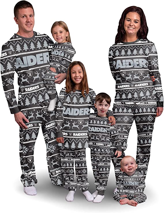 Photo 1 of FOCO NFL Mens Wordmark Family Matching Collection Set Holiday Pjs MEDIUM MENS 
