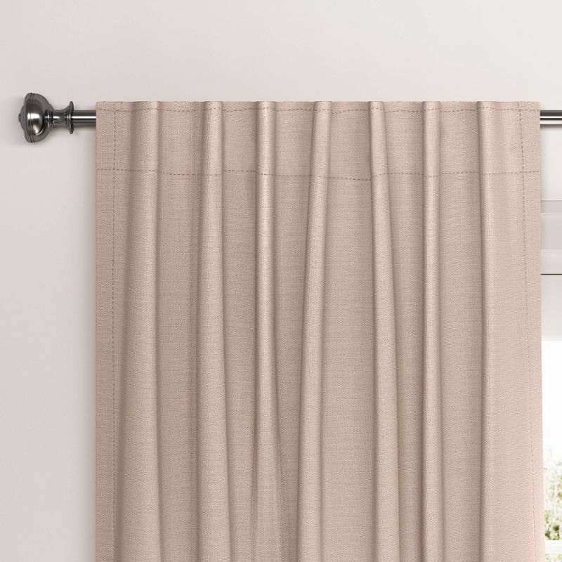 Photo 1 of 1pc 50"x84" Blackout Velvet Window Curtain Panel - Threshold™
