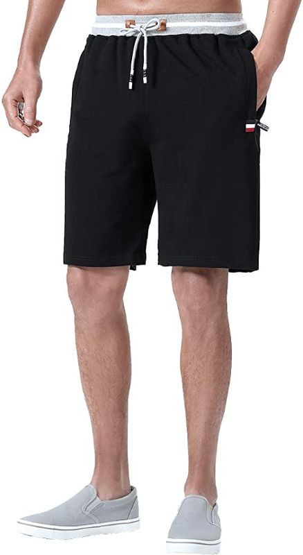 Photo 1 of FoxQ Mens Shorts Casual Athletic Running with Zipper Pockets and Elastic Waist Drawstring Workout Gym Cotton Shorts
SIZE 3XL 