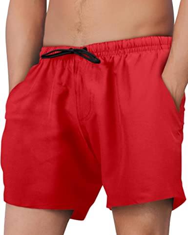 Photo 1 of Fort Isle Mens 7 inch Swim Trunks - 4 Colors Hidden Pocket Mens Bathing Suit 7 inch Inseam | Mens Swim Trunks 7 inch Inseam
size m 