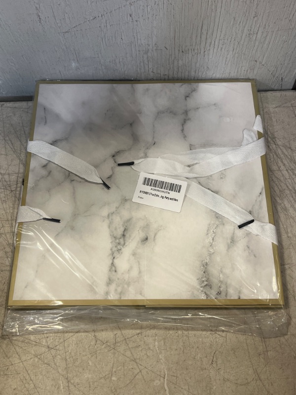 Photo 2 of WYOMER 2 Pcs Extra Large Marble Gift Bags, 11.8 inch Giant Square Gift Bags, Reusable Large Gift Box for Birthday, Wedding, Party and More
