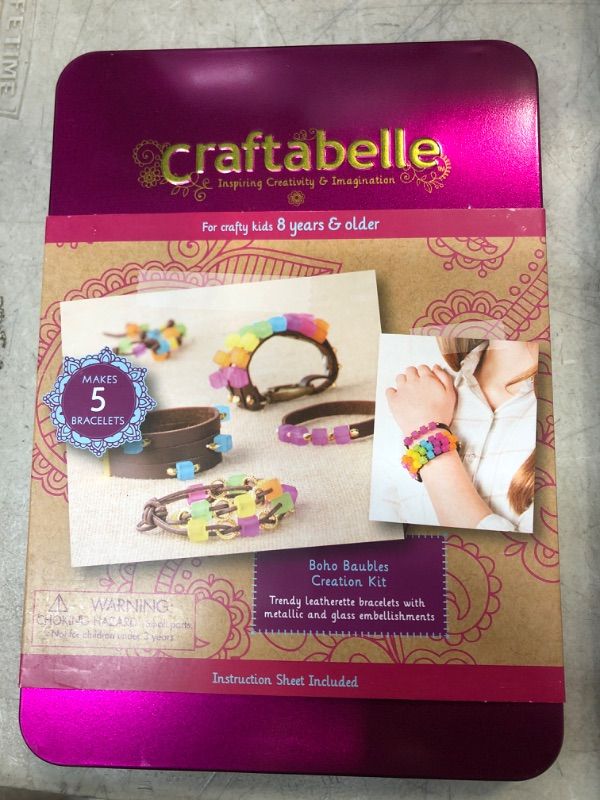 Photo 2 of Craftabelle – Boho Baubles Creation Kit – Bracelet Making Kit – 101pc Jewelry Set with Beads – DIY Jewelry Kits for Kids Aged 8 Years +