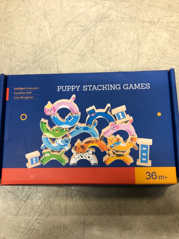 Photo 1 of Animals Stacking Toys Wood 15PCS Funny Balancing Blocks Game Early Learning