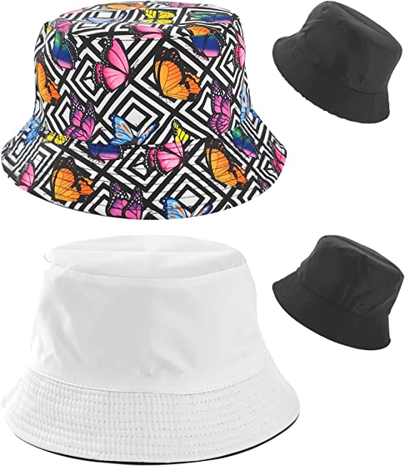 Photo 1 of Docsckus Unisex Bucket Hat Wide Brim Outdoor Sun Cap for Men Women

