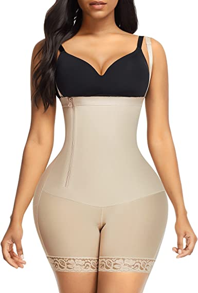 Photo 1 of FeelinGirl Women Shapewear Bodysuit Tummy Control Fajas Body Shaper for Women with Zipper
Size XL