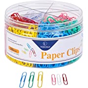 Photo 1 of 500 Paper Clips Assorted Sizes, Small and Jumbo Paper Clips, Durable & Rustproof 