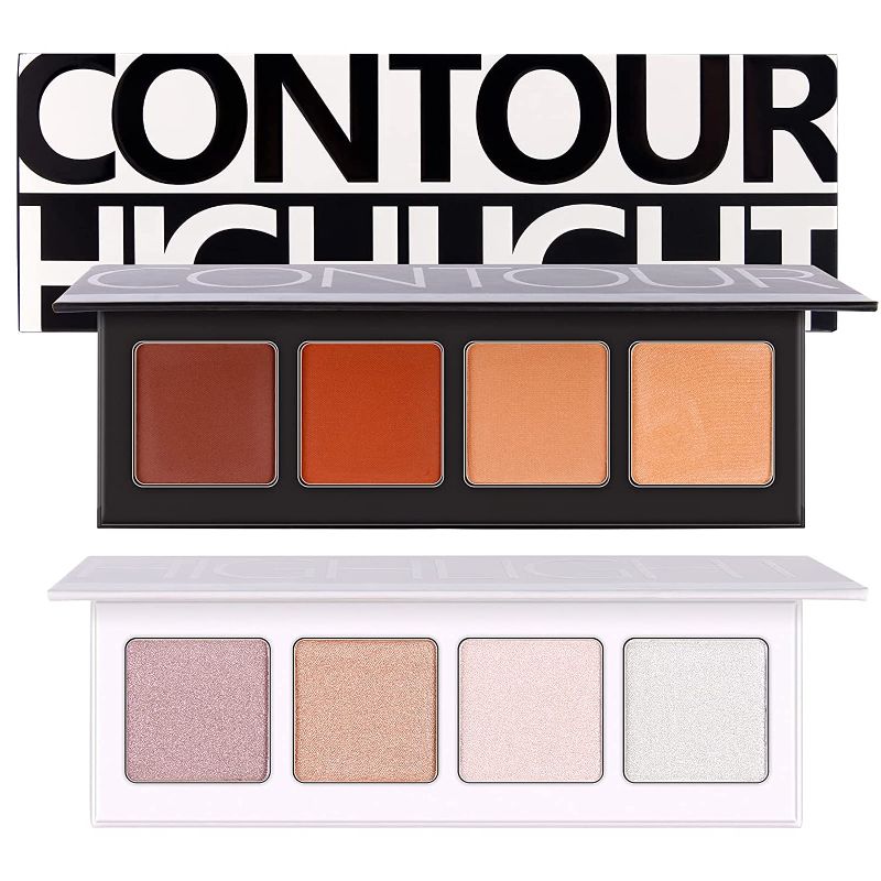 Photo 1 of Docolor Highlighter Makeup and Contour Palette,8 Highly Pigmented Matte Colors for Contouring and Highlighting,True Complexion,Body Shimmer,Vegan, Cruelty Free And Hypoallergenic
