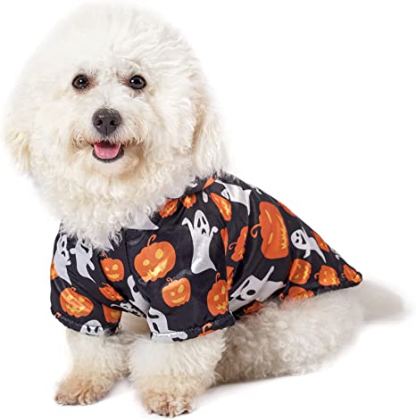 Photo 1 of Filhome Pet Halloween Dog Cat Costume Cloak Cosplay Clothes Pet Halloween Holiday Costume Dress Pumpkin Ghost Halloween Decoration Dress for Small Medium Large Dog Cat Puppy
