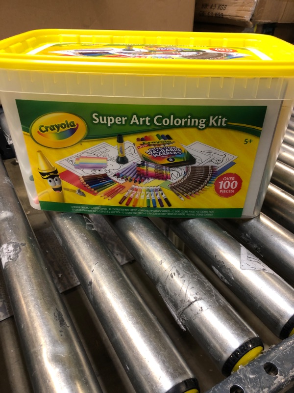 Photo 2 of Crayola Super Art Coloring Kit, Arts & Crafts Gift for Girls & Boys, Styles Vary, 100+ Pcs [Amazon Exclusive]