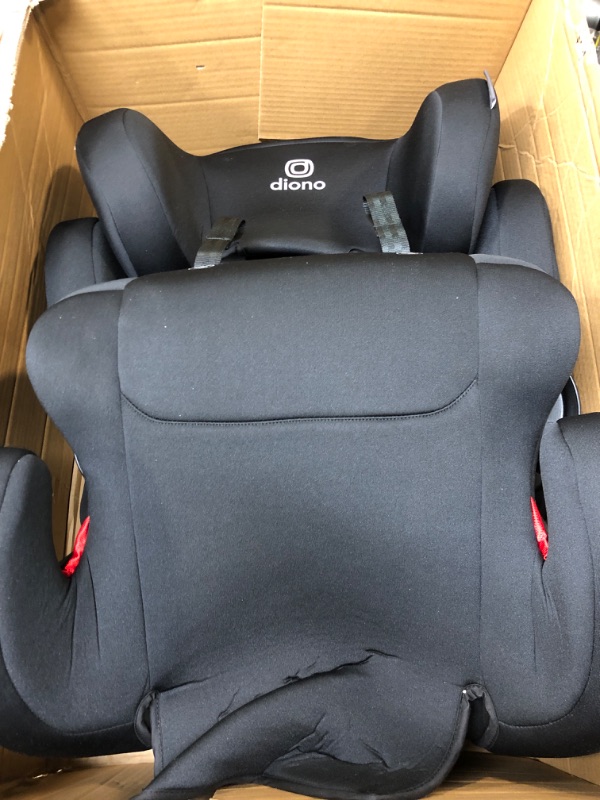 Photo 2 of Diono Cambria 2 XL 2022, Dual Latch Connectors, 2-in-1 Belt Positioning Booster Seat, High-Back to Backless Booster with Space and Room to Grow, 8 Years 1 Booster Seat, Black NEW! Black