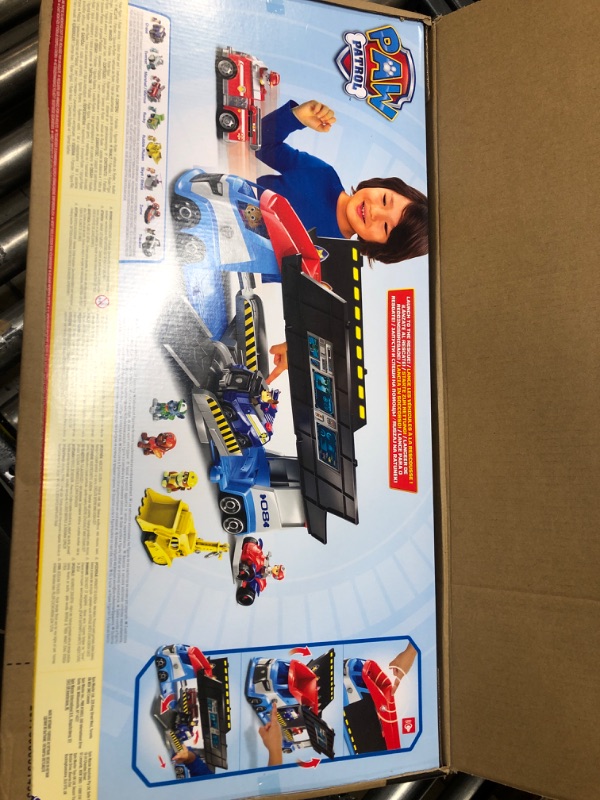 Photo 1 of Paw Patrol, Transforming PAW Patroller with Dual Vehicle Launchers, Ryder Action Figure and ATV Toy Car, Kids Toys for Ages 3 and up Standard Packaging