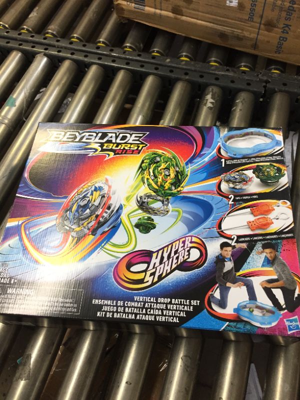 Photo 1 of Beyblade Burst Rise Hypersphere Vertical Drop Battle Set -- Complete Set with Beystadium, 2 Battling Top Toys and 2 Launchers, Ages 8 and Up (Amazon Exclusive) frustration_free