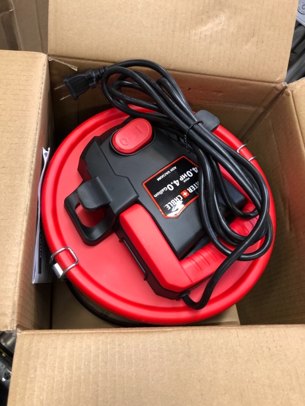 Photo 1 of Porter-Cable 4 Gallon Ash Vacuum, 4 Peak HP Ash Vac with Powerful Suction for Fireplaces, Wood Burning Stoves, Bonfire Pits, and Pellet Stoves-PCX-18184 , Black