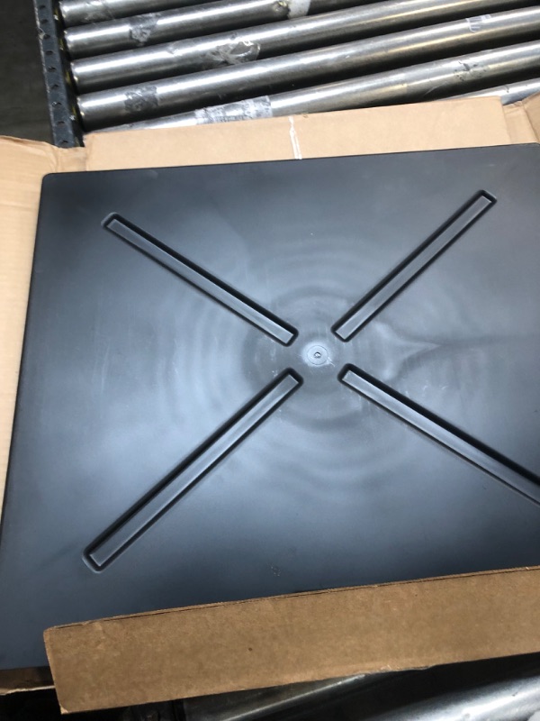 Photo 3 of Camco 20.5-Inches x 24-Inches Dishwasher Drain Pan, Black - Protects Your Floor, Cabinets and Walls from Leaking Dishwashers - Directs Water to The Front for Easy Leak Identification (20602)-------like new 