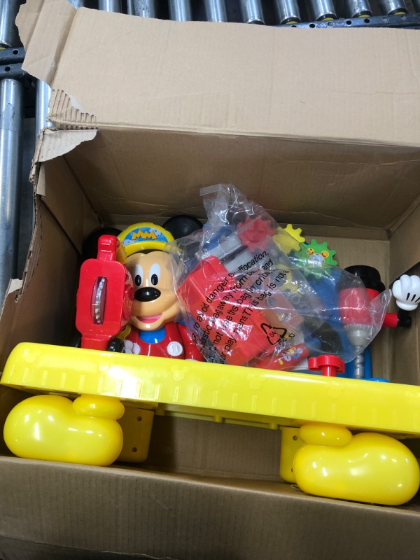 Photo 2 of Mickey Mouse Clubhouse Mousekadoer Workbench Construction Building Role Play Set, Amazon Exclusive, by Just Play-------lightly used 