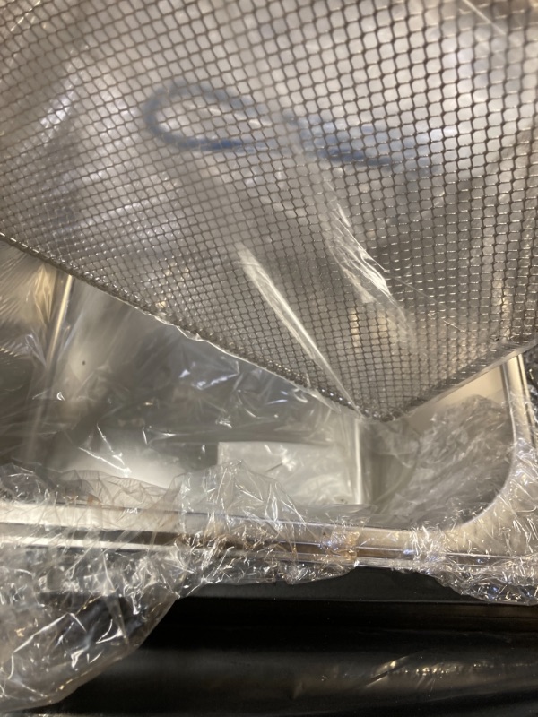 Photo 5 of Bioexcel Taco Cart Two Tank Outdoor Deep Fryer-Compatible with Propane Gas Tanks-Regulating Nobs-Propane Deep Fryer with 2 Stainless Baskets and Steel Oil Tank