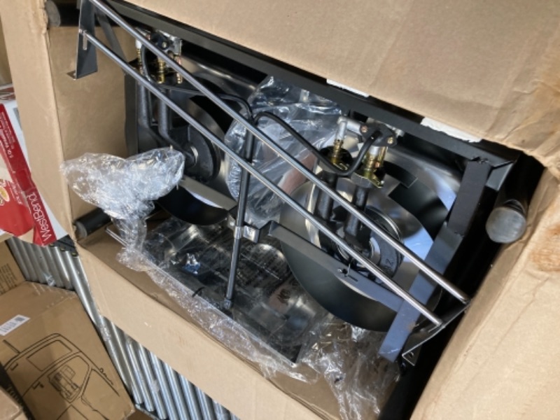 Photo 8 of Bioexcel Taco Cart Two Tank Outdoor Deep Fryer-Compatible with Propane Gas Tanks-Regulating Nobs-Propane Deep Fryer with 2 Stainless Baskets and Steel Oil Tank