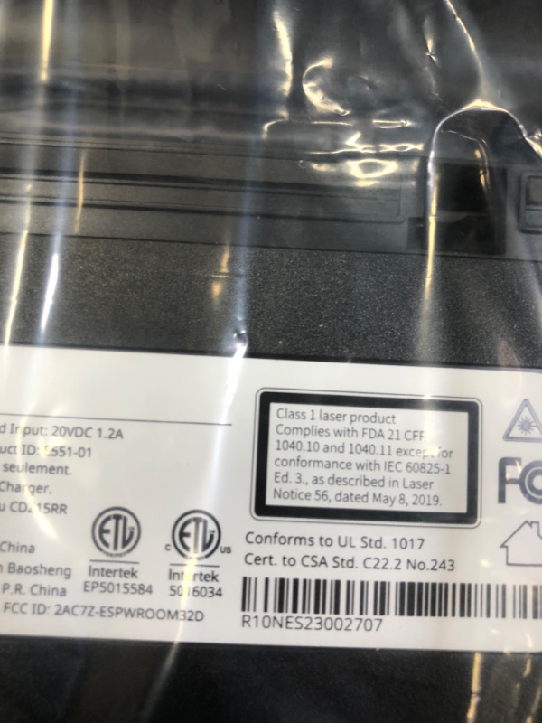 Photo 1 of Roborock E5 Mop Robot Vacuum and Mop, Self-Charging Robotic Vacuum Cleaner, 2500Pa Strong Suction, Wi-Fi Connected, APP Control, Works with Alexa, Ideal for Pet Hair, Carpets, Hard Floors (Black)-------hardly used---------missing some items and hardware
