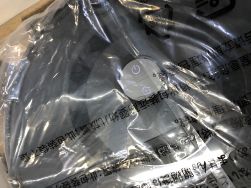 Photo 1 of Roborock E5 Mop Robot Vacuum and Mop, Self-Charging Robotic Vacuum Cleaner, 2500Pa Strong Suction, Wi-Fi Connected, APP Control, Works with Alexa, Ideal for Pet Hair, Carpets, Hard Floors (Black)-------hardly used---------missing some items and hardware
