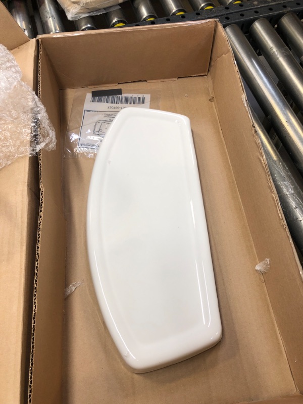 Photo 2 of American Standard 735122-400.020 Cadet 10 Inches Toilet Lid for Right-Height and Compact Models, White------missing some items and hardware
