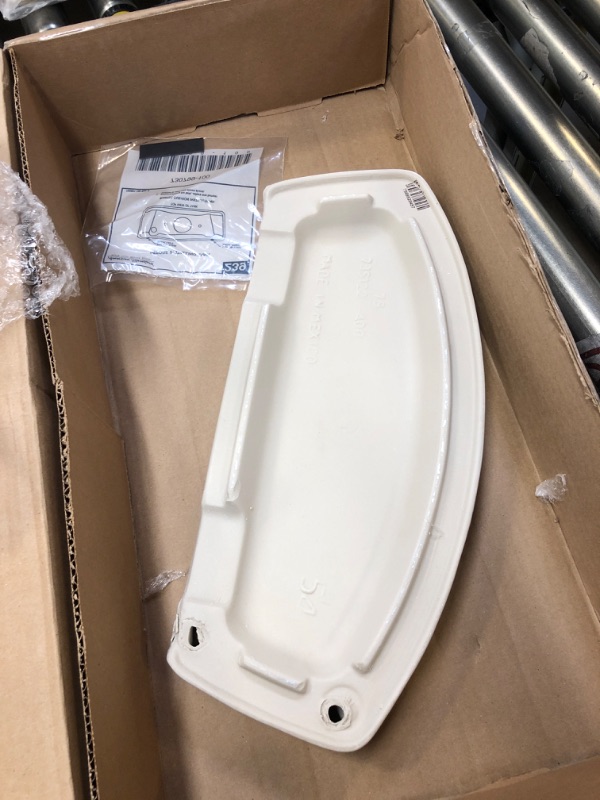 Photo 3 of American Standard 735122-400.020 Cadet 10 Inches Toilet Lid for Right-Height and Compact Models, White------missing some items and hardware
