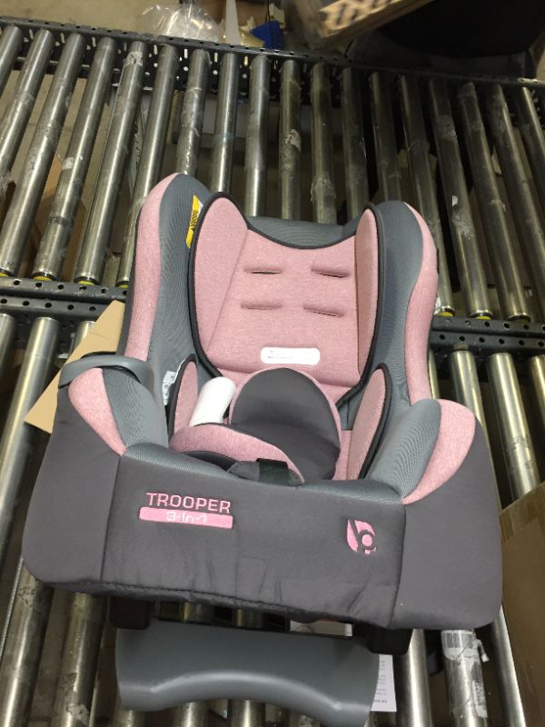 Photo 3 of Baby Trend Trooper 3-in-1 Convertible Car Seat, Cassis Pink