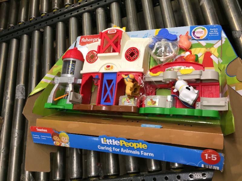 Photo 2 of Fisher-Price Little People Farm Toy, Toddler Playset with Lights Sounds and Smart Stages Learning Content, Caring for Animals Farm?
