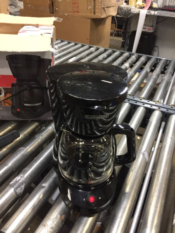 Photo 2 of 12-Cup Black Switch Coffee Maker with Duralife Glass Carafe