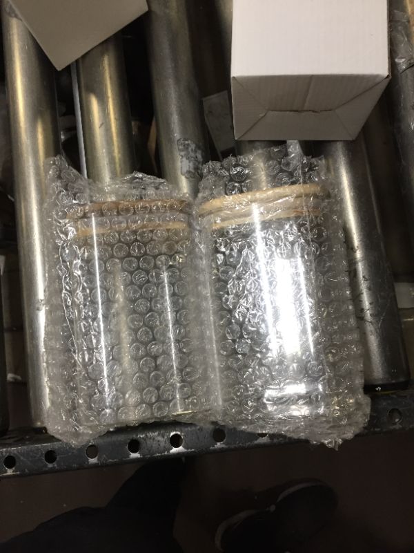 Photo 1 of 2 pk GLASS STORAGE JARS 
