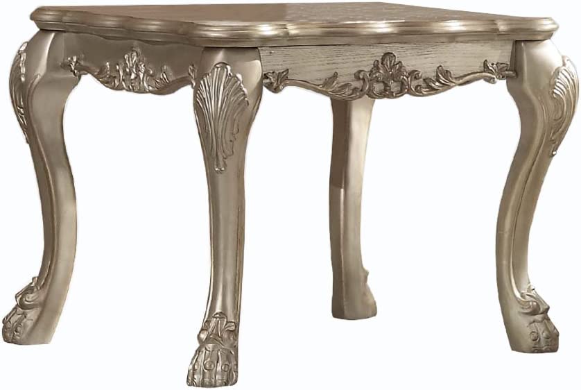 Photo 1 of ACME Dresden End Table - - Gold Patina & Bone
