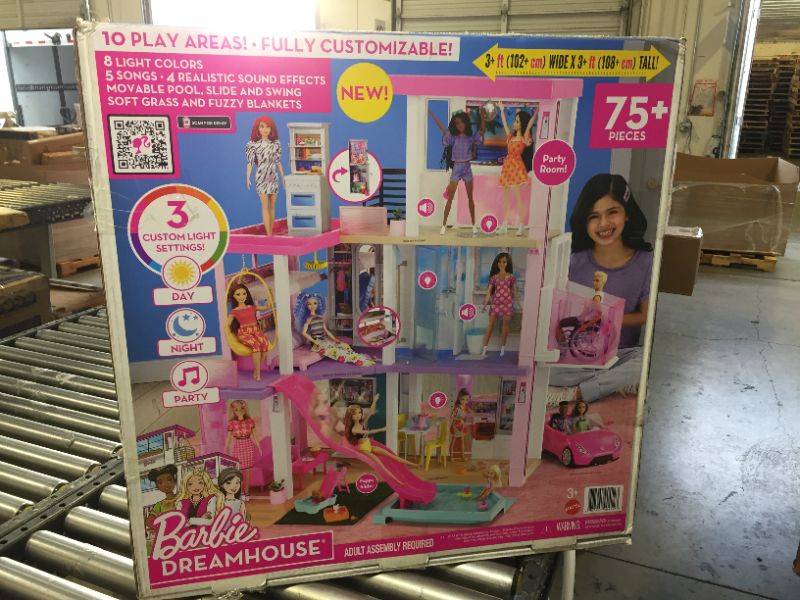 Photo 3 of Barbie Dreamhouse Doll House Playset Barbie House with 75+ Accesssories Wheelchair Accessible Elevator Pool, Slide and Furniture