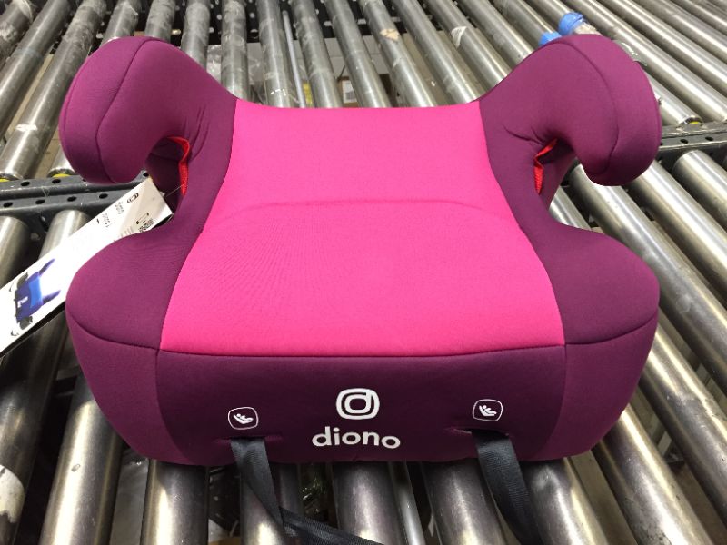 Photo 2 of Diono Solana 2 XL, Dual Latch Connectors, Lightweight Backless Belt-Positioning Booster Car Seat, 8 Years 1 Booster Seat, Pink 2019 LATCH Connect Single Pink