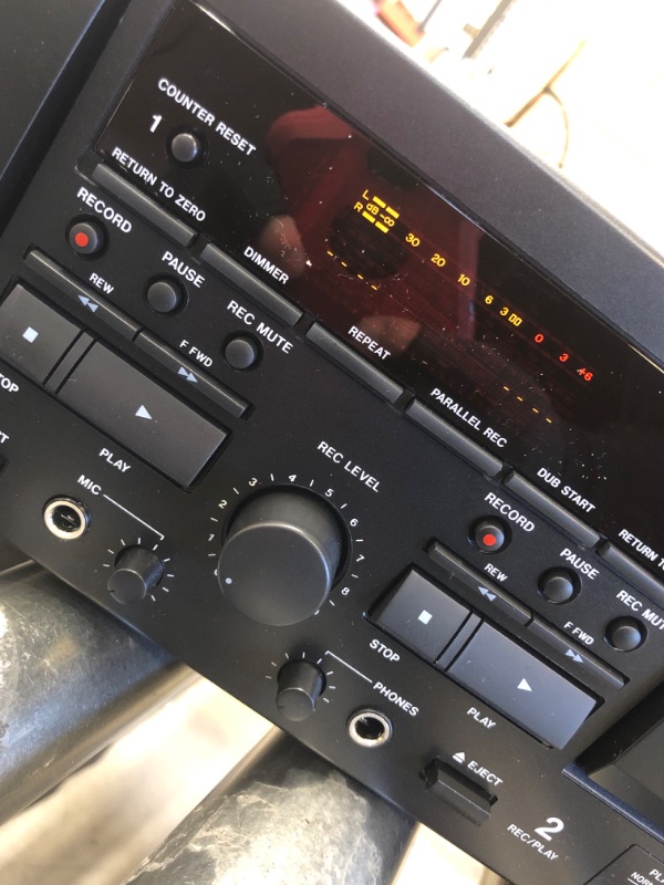 Photo 2 of Tascam Double Cassette Deck with USB Port