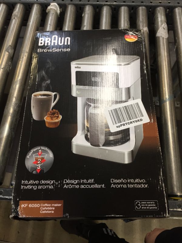 Photo 4 of Braun KF6050WH BrewSense Drip Coffee Maker, White