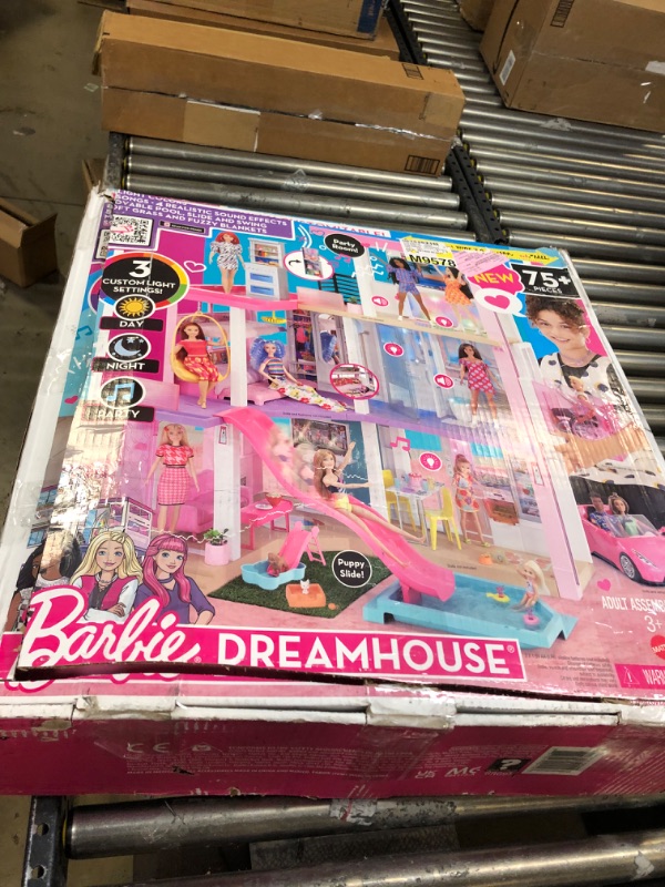 Photo 4 of Barbie Dreamhouse Doll House Playset Barbie House with 75+ Accesssories Wheelchair Accessible Elevator Pool, Slide and Furniture---------Lightly Used--------missing a few items