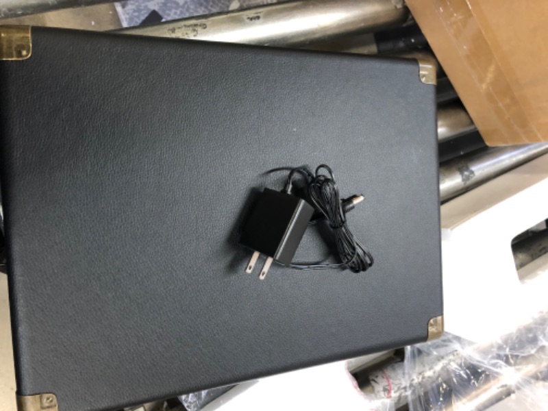 Photo 1 of Vinyl Record Player 3-Speed Bluetooth Suitcase Portable Belt-Driven Record Player with Built-in Speakers RCA Line Out AUX in Headphone Jack Vintage Turntable Black---------Lightly Used-
