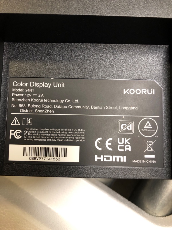 Photo 5 of KOORUI 24 Inch Computer Monitor -FHD 1080P Gaming Monitor 165Hz VA 1ms Build-in FreeSync™, Compatible G-sync, LED Monitors with Ultra-Thin, HDMI X2 /DP,...
