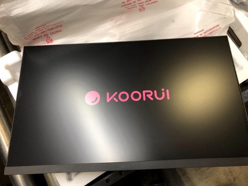 Photo 2 of KOORUI 22 Inch Computer Monitor, FHD 1080P VA Desktop Display, 75HZ Ultra Thin Bezel/Eye Care/Ergonomic Tilt, HDMI VGA Ports LED Monitor for PC, VESA
