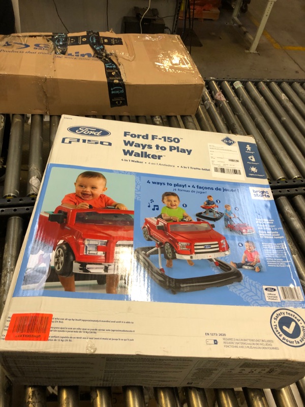 Photo 3 of Bright Starts Ford F-150 Ways to Play 4-in-1 Baby Activity Push Walker, Red, Age 6 months+ Ford F-150 Red