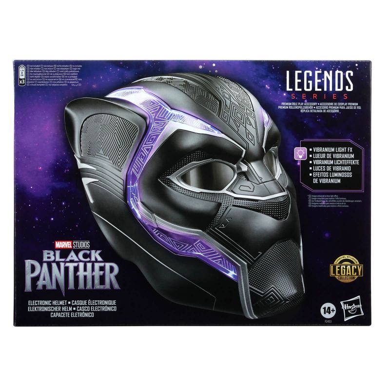 Photo 1 of Black Panther Marvel Legends Prop Replica Helmet **LENSES DON"T CLOSE PROPERLY** 
