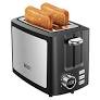 Photo 1 of IKICH Toaster, 2 Slice Extra Wide Slot Toaster with 9 Bread Shade Settings, Stainless Steel Bread Toaster