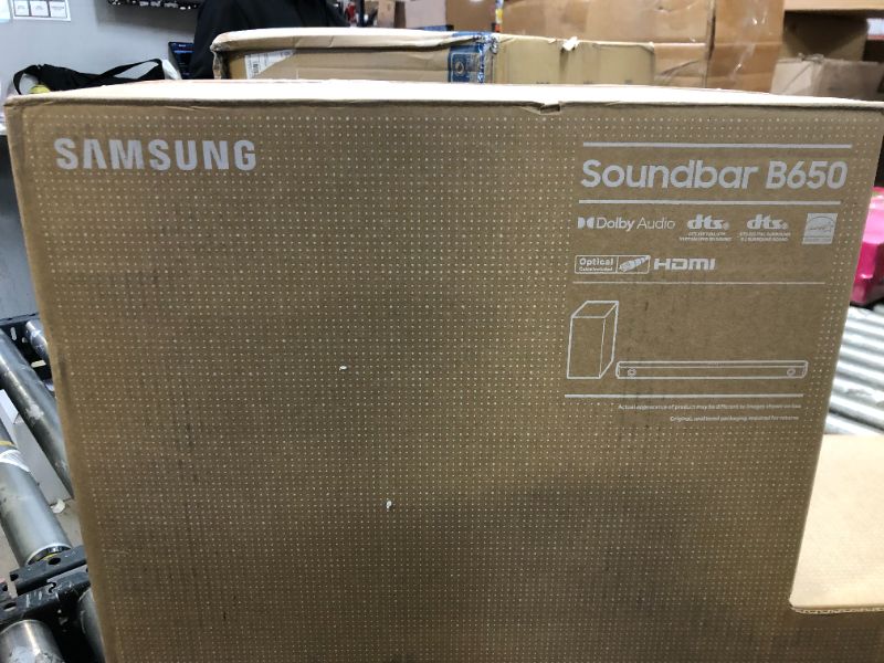 Photo 2 of SAMSUNG HW-B650 3.1ch Soundbar w/Dolby 5.1 DTS Virtual:X, Bass Boosted, Built-in Center Speaker, Bluetooth Multi Connection, Voice Enhance & Night Mode, Subwoofer Included, 2022 HW-B650 Soundbar  *** FACTORY SEALED ITEM ***