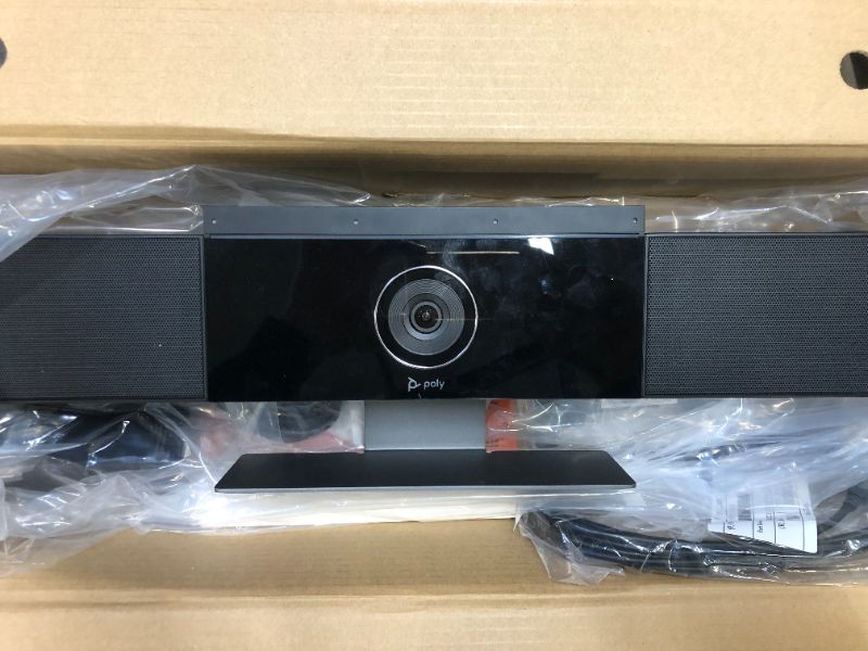 Photo 2 of Poly Studio - 4K USB Video Conference System (Polycom) - Camera, Microphone, and Speaker Bar for Small & Medium Conference Rooms - Presenter Tracking, NoiseBlock AI, Autoframing - Teams/Zoom Certified Medium Room (6-10) USB Video Bar