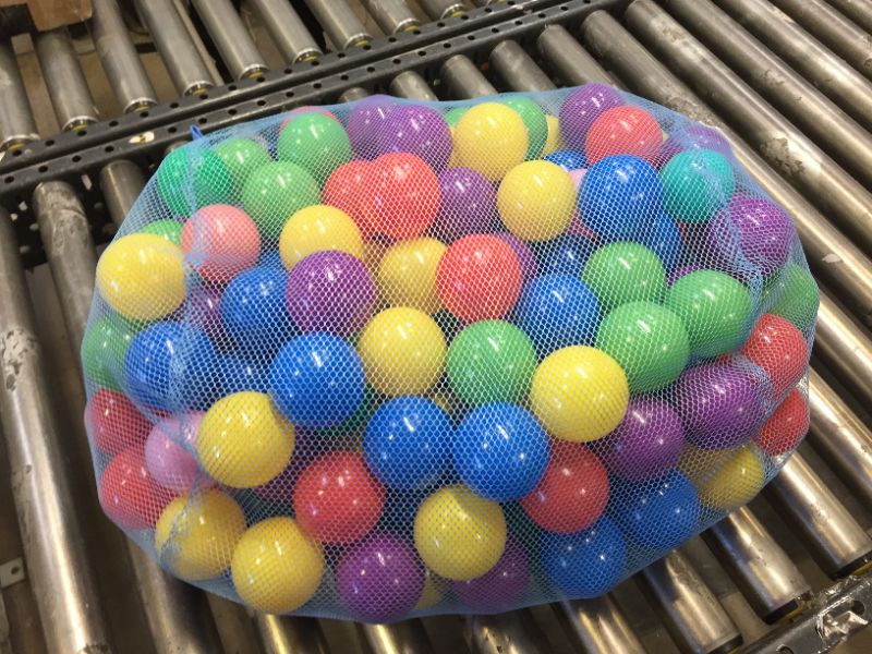 Photo 2 of 200 Ball Pit Balls for Kids – Plastic Ball Refill Pack for Kids | Phthalate and BPA Free Non-Toxic Plastic Ball Pack | Reusable Storage Bag with Zipper – Sunny Days Entertainment

