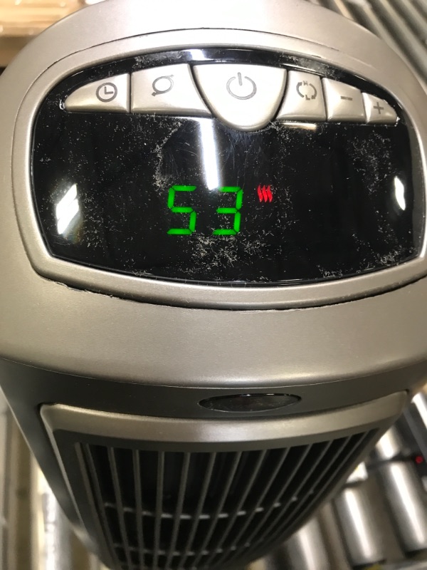 Photo 3 of Lasko 1500W Digital Ceramic Space Heater with Remote, 755320, Silver