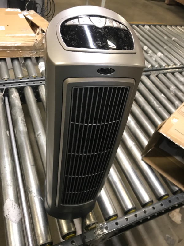 Photo 2 of Lasko 1500W Digital Ceramic Space Heater with Remote, 755320, Silver